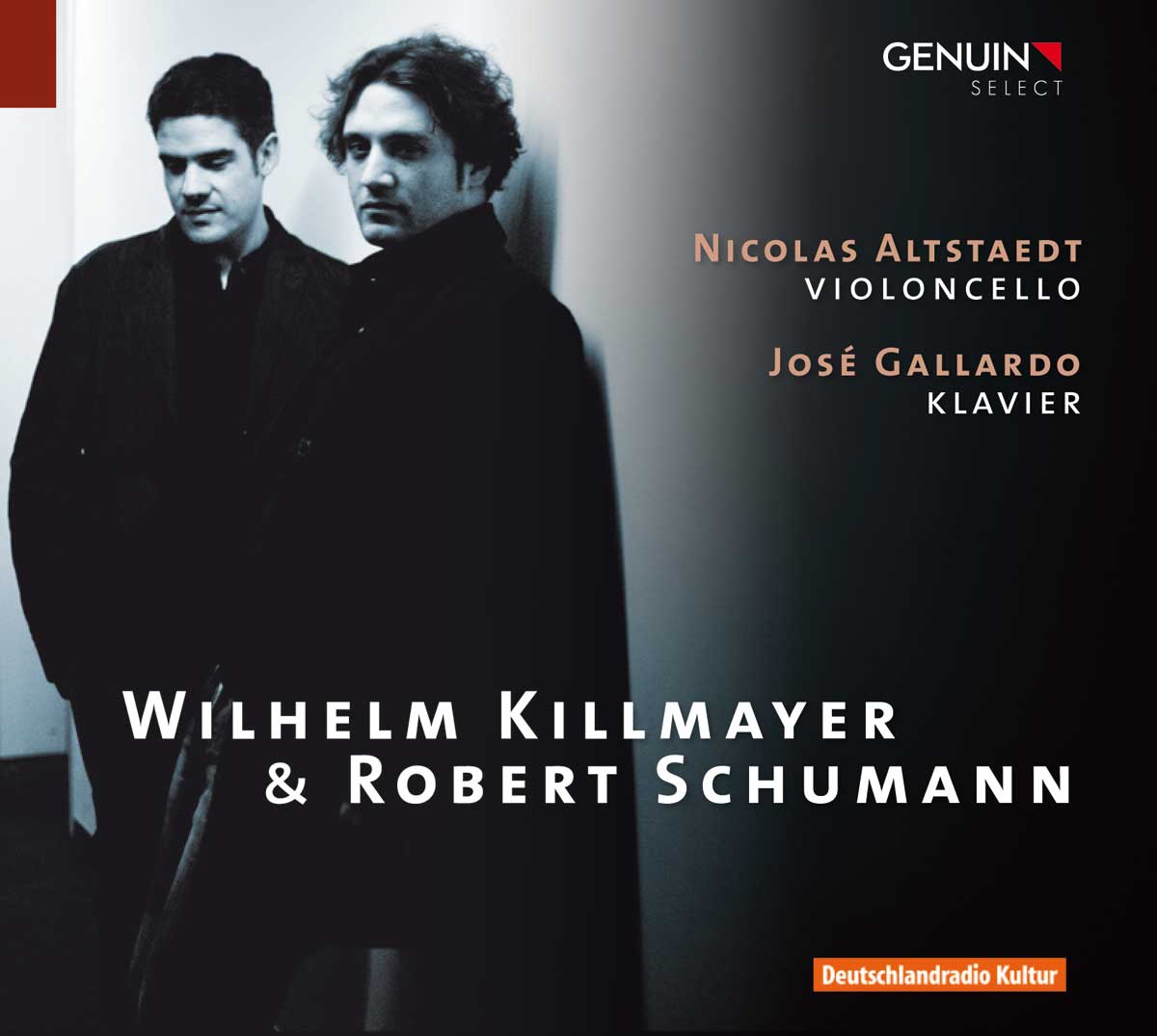 CD album cover 'Wilhelm Killmayer & Robert Schumann' (GEN 10187) with Nicolas Altstaedt, José Gallardo