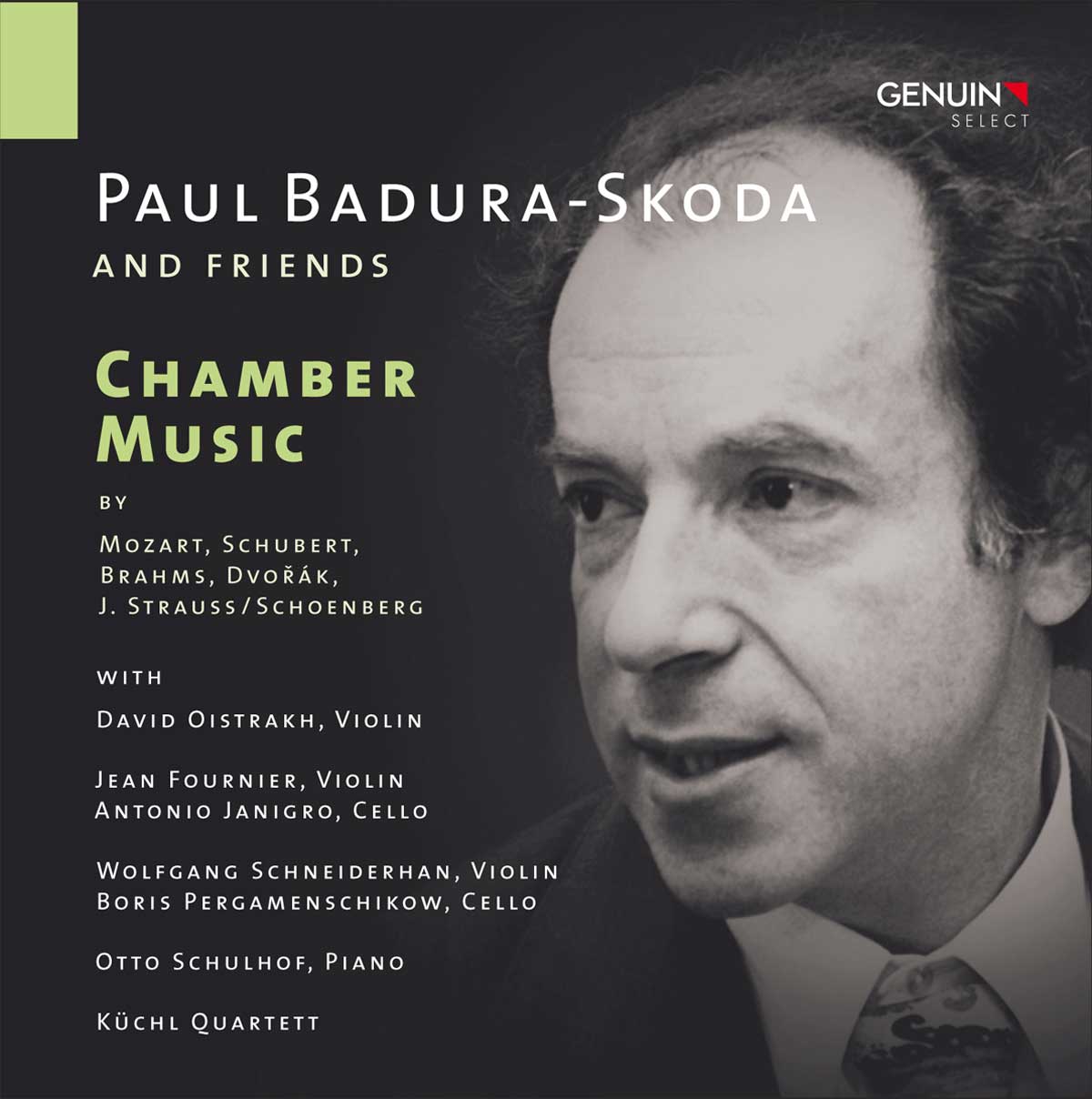 CD album cover 'Paul Badura-Skoda and Friends' (GEN 11200) with Paul Badura-Skoda, David Oistrach, Jean Fournier ...