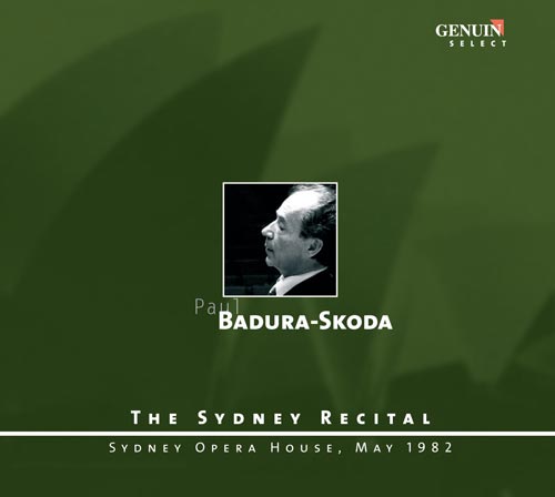 CD album cover 'The Sydney Recital' (GEN 86056) with Paul Badura-Skoda