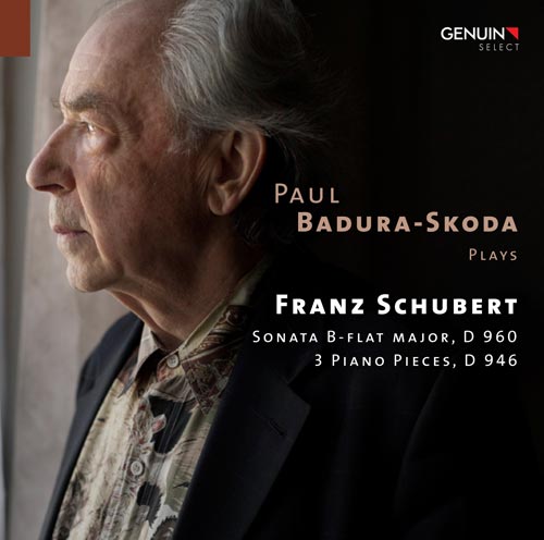 Paul Badura-Skoda plays Franz Schubert CD album cover 'Paul Badura-Skoda plays Franz Schubert' (GEN 12251) with Paul Badura-Skoda