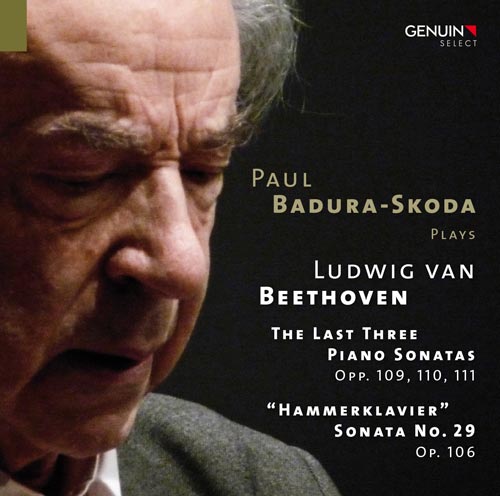 CD album cover 'Paul Badura-Skoda Plays Ludwig van Beethoven' (GEN 14331) with Paul Badura-Skoda