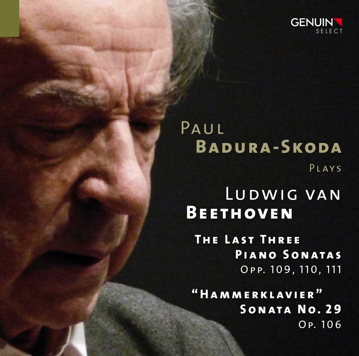 Paul Badura-Skoda Plays Ludwig van Beethoven CD album cover 'Paul Badura-Skoda Plays Ludwig van Beethoven' (GEN 14331) with Paul Badura-Skoda