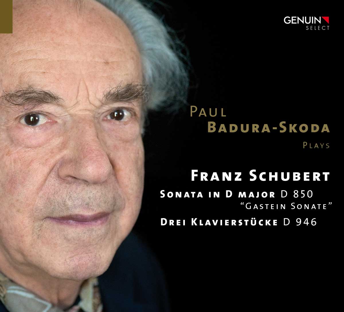 CD album cover 'Franz Schubert' (GEN 16425) with Paul Badura-Skoda