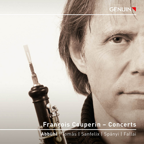 CD album cover 'François Couperin – Concerts' (GEN 24873) with Emanuel Abbühl, Benoît Fallai, Carla Sanfelix ...