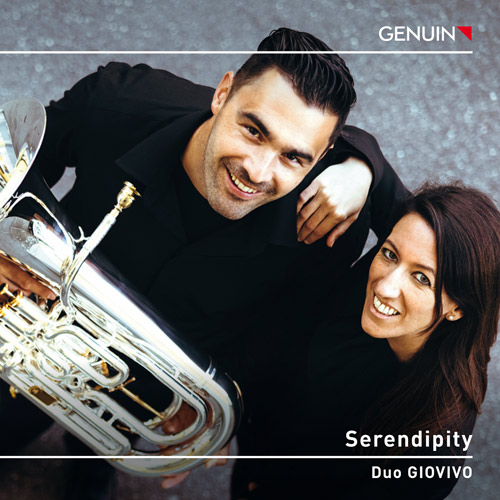 CD album cover 'Serendipity' (GEN 22770) with Duo Giovivo, Fabian Bloch, Muriel Zeiter