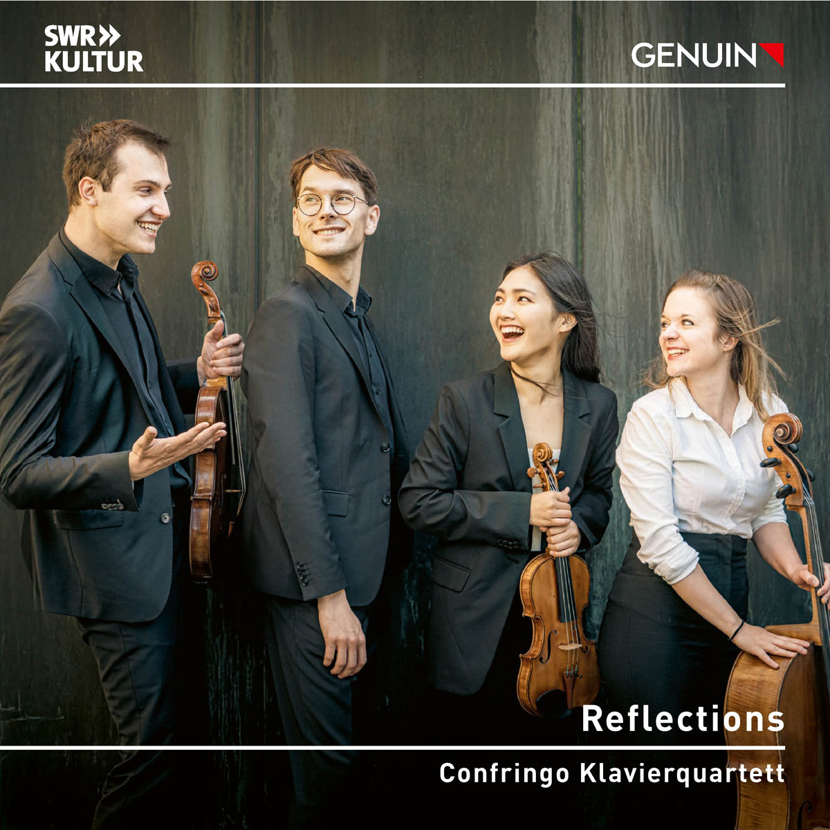 Album Cover: Reflections CD album cover 'Reflections' (GEN 26954) with Confringo Klavierquartett