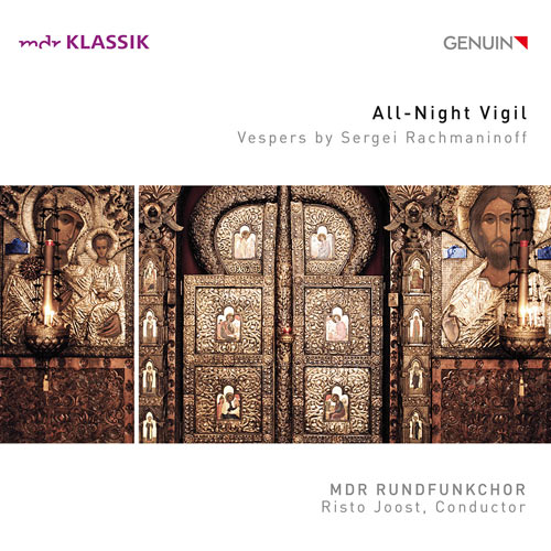 CD album cover 'All-Night Vigil' (GEN 17476) with MDR-Rundfunkchor, Risto Joost, Klaudia  Zeiner, Falk Hoffmann