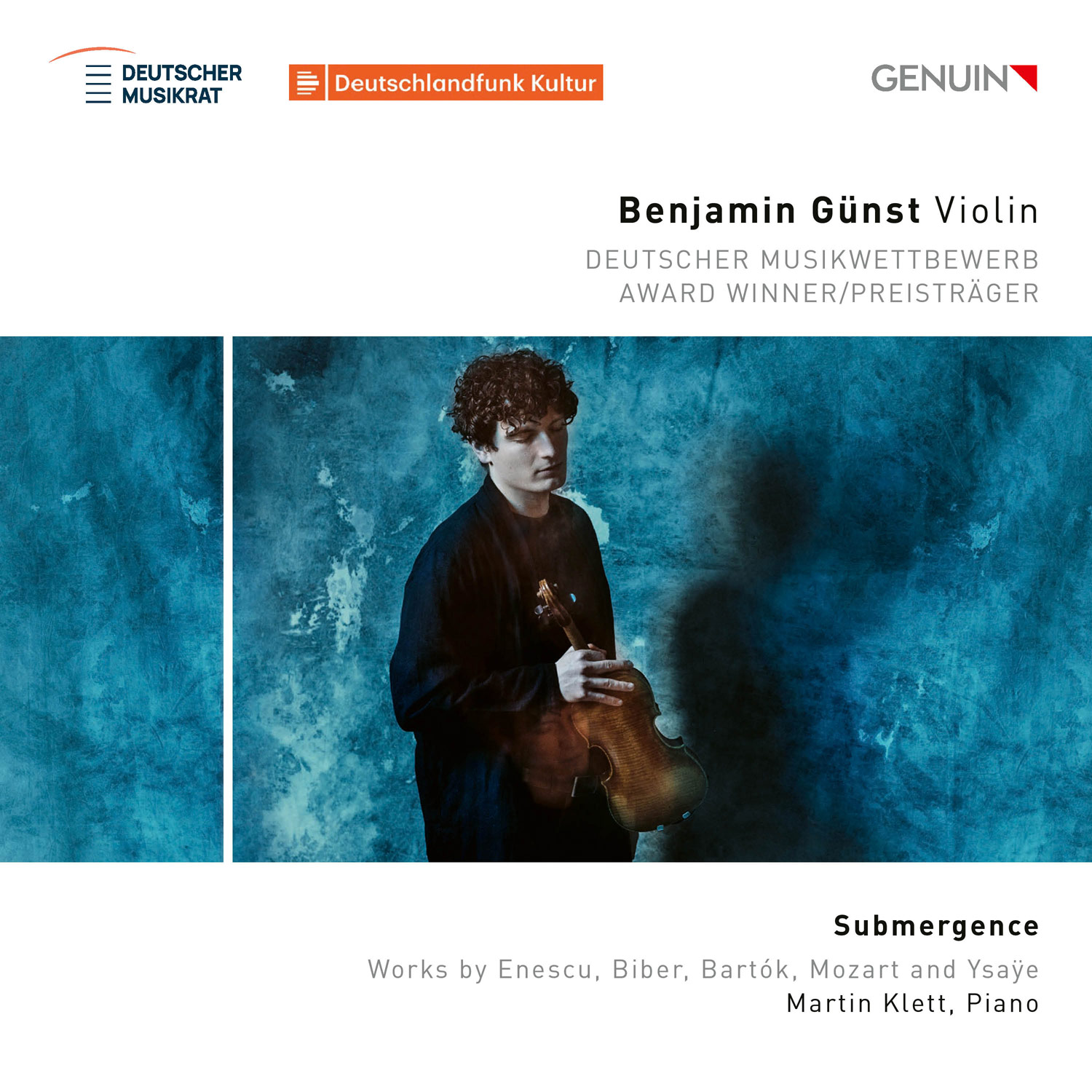 CD album cover 'Submergence' (GEN 26981) with Benjamin Günst, Martin Klett