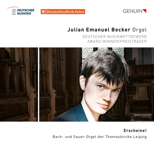 CD album cover 'Erscheine!' (GEN 26983) with Julian Emanuel Becker