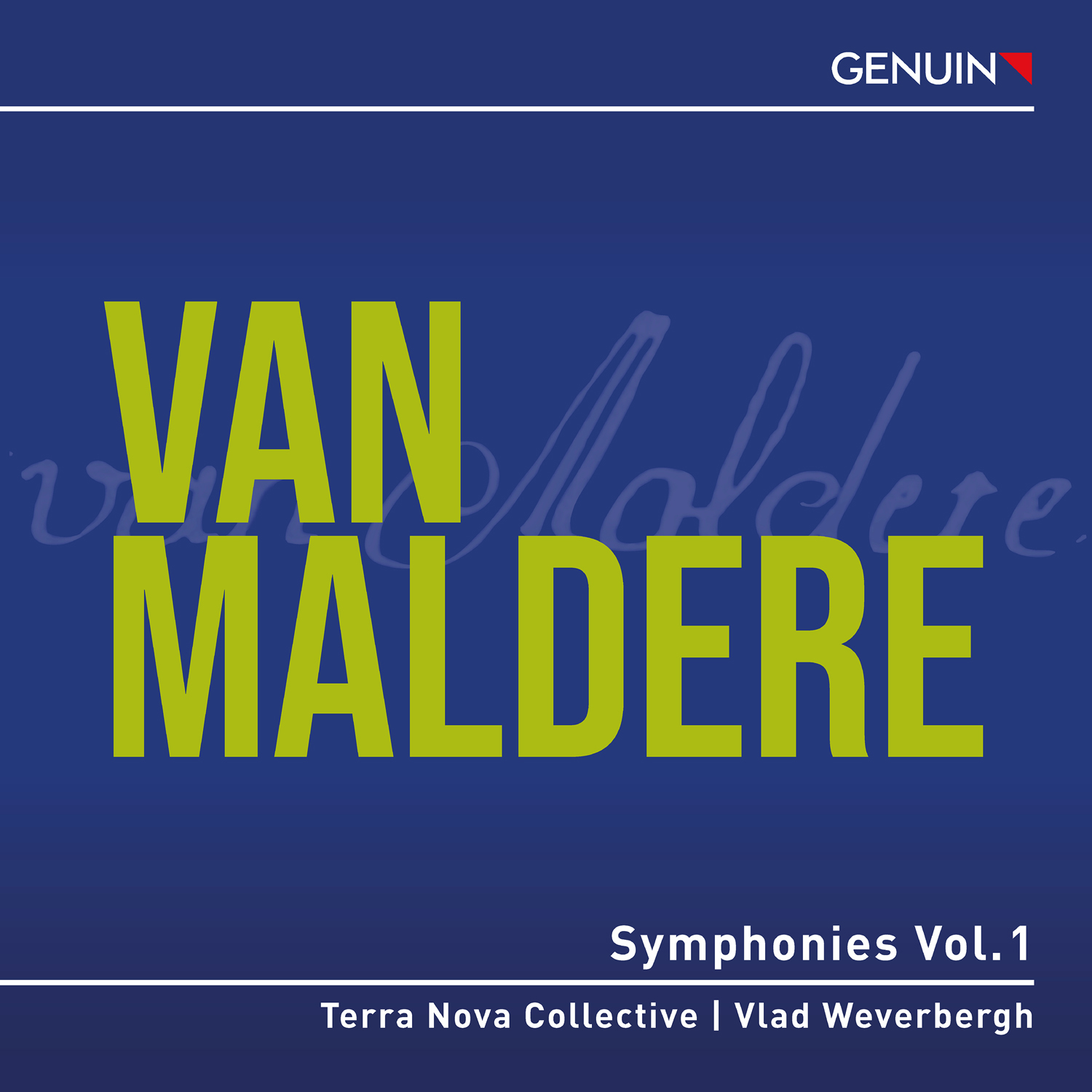 Album Cover: Symphonies Vol. 1 CD album cover 'Symphonies Vol. 1' (GEN 26994d) with Terra Nova Collective, Vlad Weverbergh