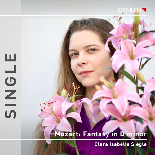CD album cover 'Mozart Fantasy in D minor, K. 397/385g' (GEN 27004) with Clara Isabella Siegle