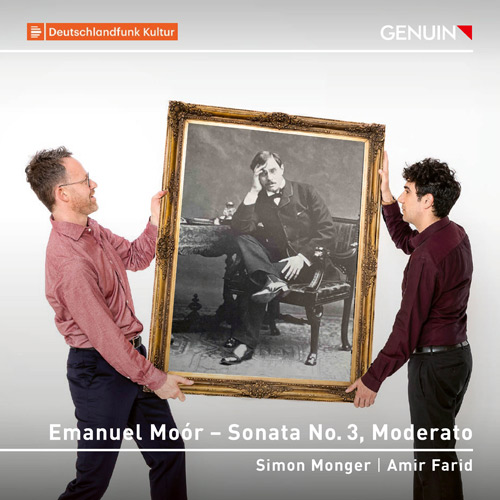 CD album cover 'Emanuel Moór - Violin Sonata No. 3, Op. 23: I. Moderato' (GEN 27010) with Simon Monger, Amir Farid