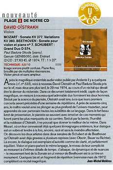 Diapason d'Or fr Oistrach-CD!