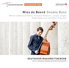 Wies de Boevé erhält 1. Preis und Publikumspreis beim ARD-Musikwettbewerb 2016 Kontrabassist Wies de Boevé gewinnt ARD-Musikwettbewerb 2016