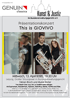 Veranstaltungstipp der Leipziger Volkszeitung: Präsentationskonzert des Duo GIOVIVO Veranstaltungstipp der Leipziger Volkszeitung: Präsentationskonzert des Duo GIOVIVO