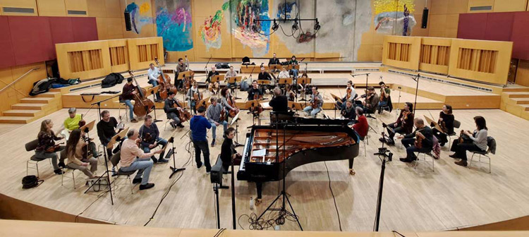 Einblick in die Aufnahme mit dem Mozarteumorchester Salzburg und Howard Griffiths