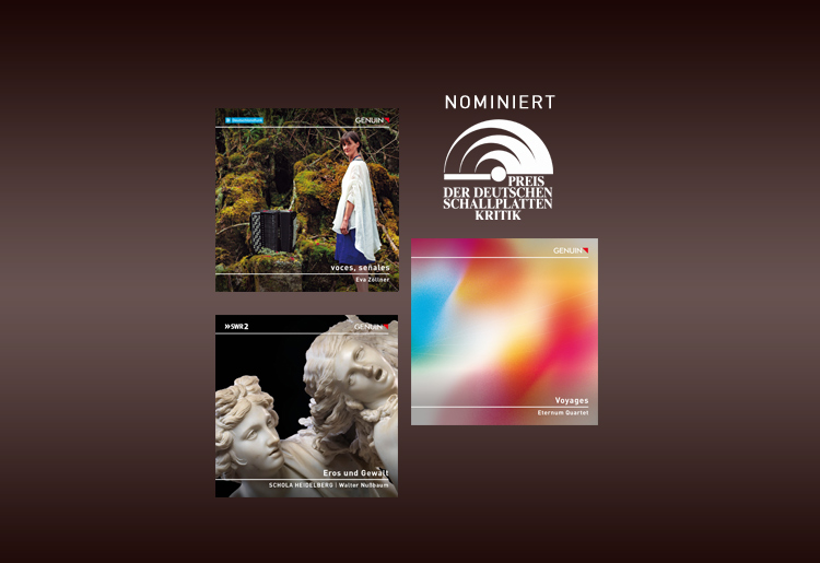 Three GENUIN-CDs are nominated for the German Record Critics' Award